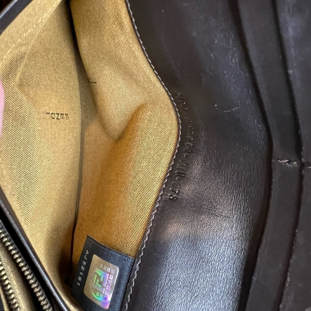 FENDI ZUCCA CANVAS SIGNATURE CONTINENTAL LEATHER LONG WALLET - Picture 12 of 16